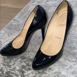 Christian Louboutin Glossy Black Heels